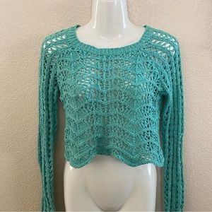 Charlotte Russe Crochet Crop Top XS